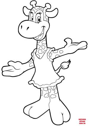 Zürafa boyama sayfası, Giraffes coloring page, , giraffes cute cartoon giraffe 