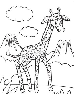 Zürafa boyama sayfası, Giraffes coloring page, , giraffes baby giraffe 