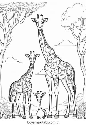 Zürafa Boyama