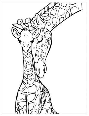 Zürafa boyama sayfası, Giraffes coloring page, Çocuklar için Zürafa, 