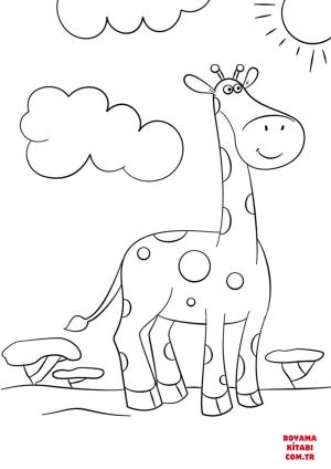 Zürafa boyama sayfası, Giraffes coloring page, , giraffes cute cartoon giraffe 