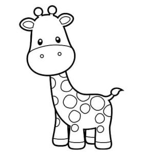 Zürafa boyama sayfası, Giraffes coloring page, Karikatürize et, Zürafa, 