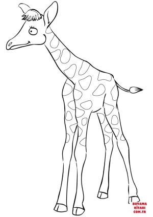 Zürafa boyama sayfası, Giraffes coloring page, , giraffes cute cartoon baby giraffe 