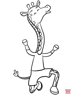 Zürafa boyama sayfası, Giraffes coloring page, , giraffes cartoon giraffe 