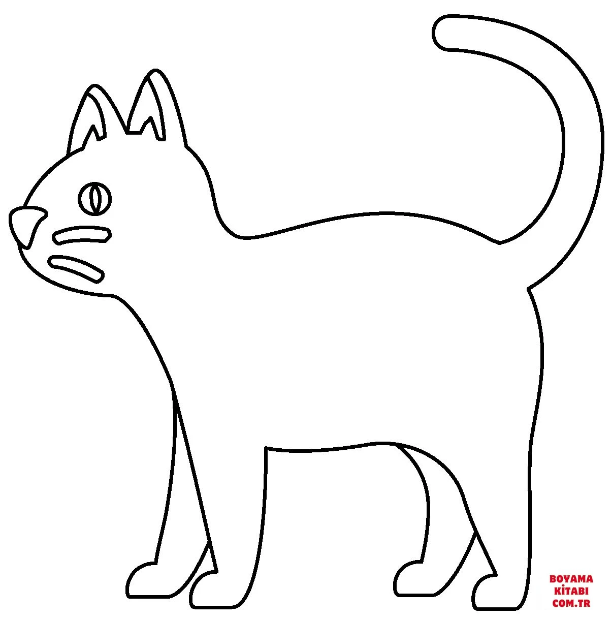 Kedi boyama sayfası – yaratıcılık, eğlenceli etkinlik