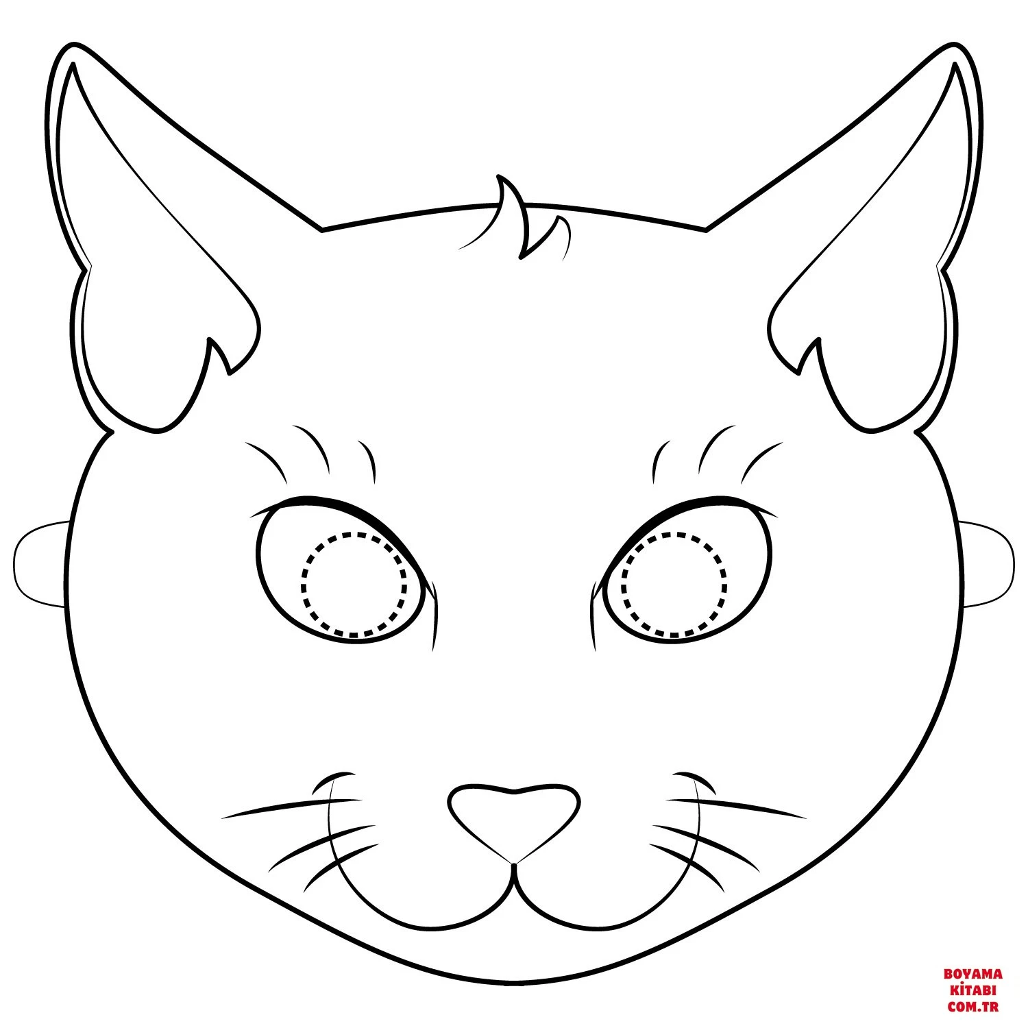 Kedi boyama sayfası – ücretsiz yazdır, boyama etkinliği