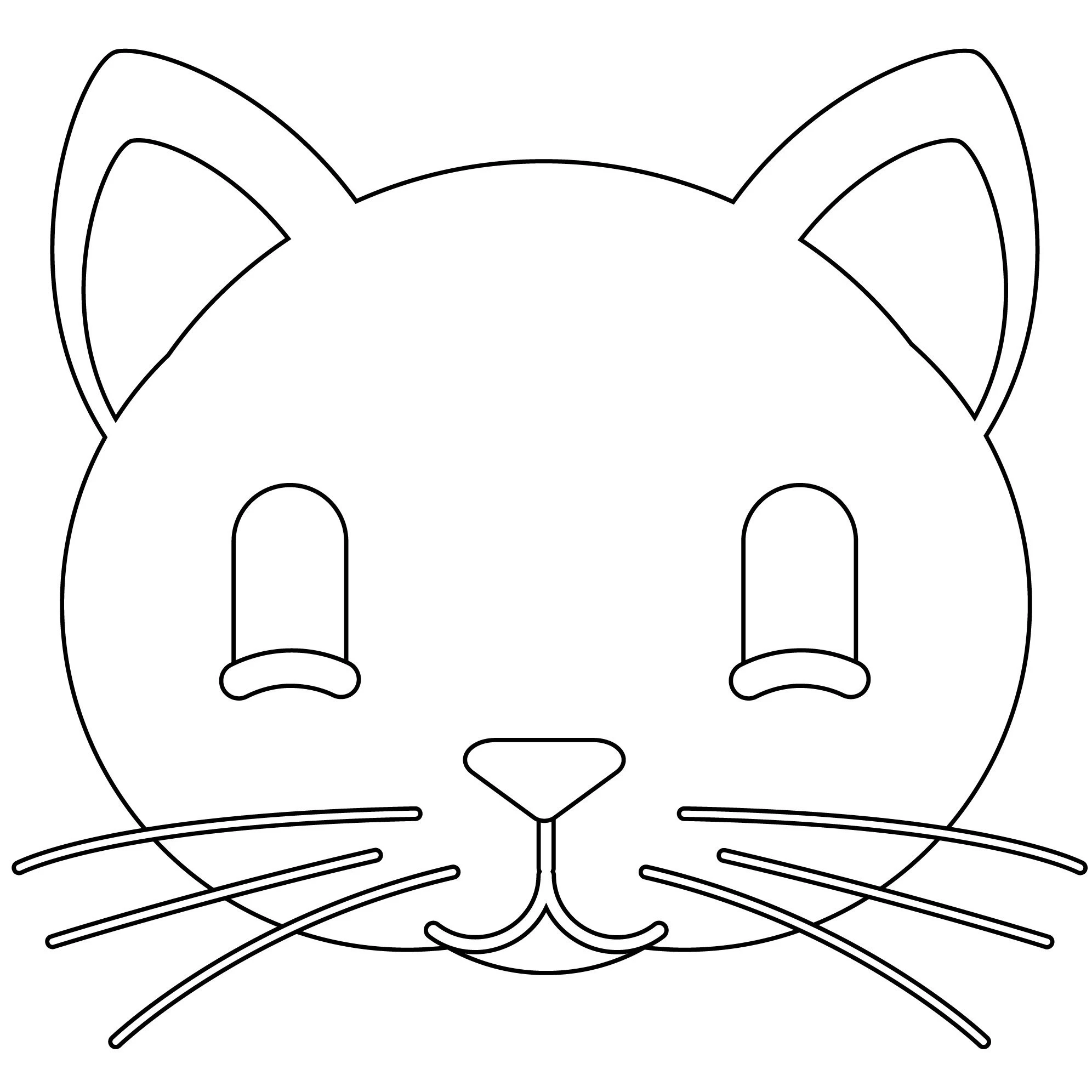 Kedi boyama sayfası – ücretsiz yazdır, boyama etkinliği