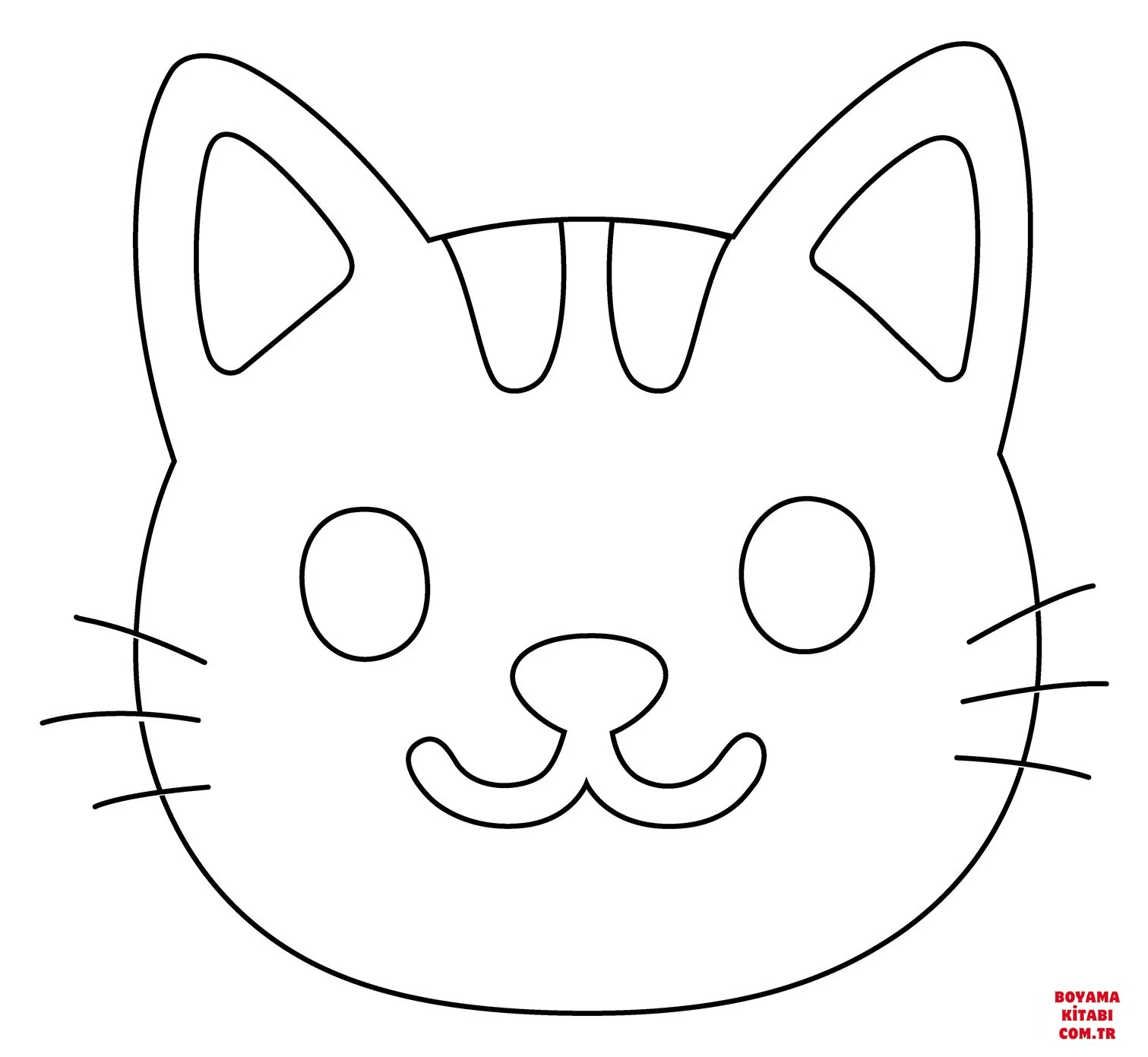 Kedi boyama sayfası – sevimli karakter, sanatsal çalışma