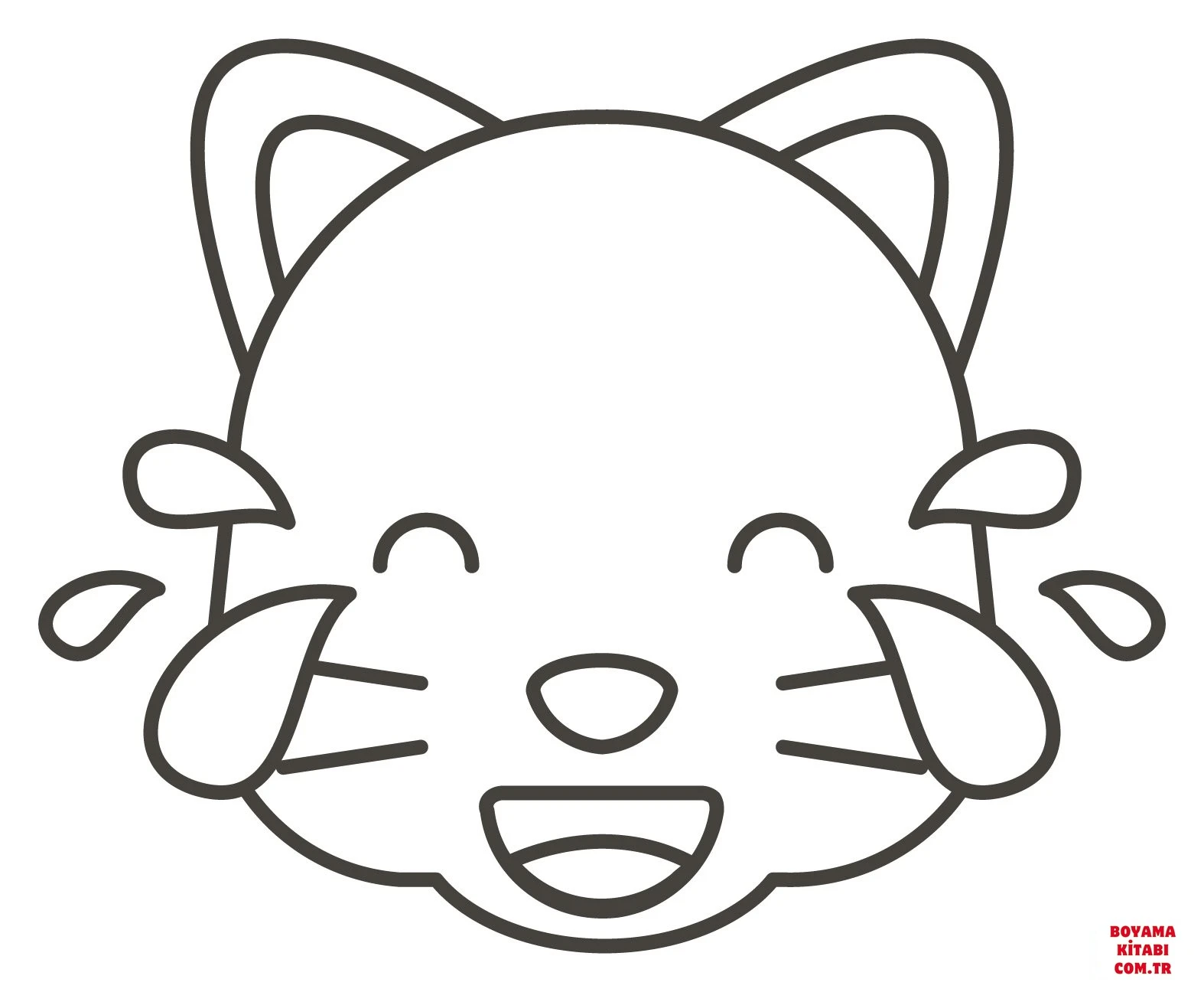 Kedi boyama sayfası – eğitici aktivite, yaratıcılık