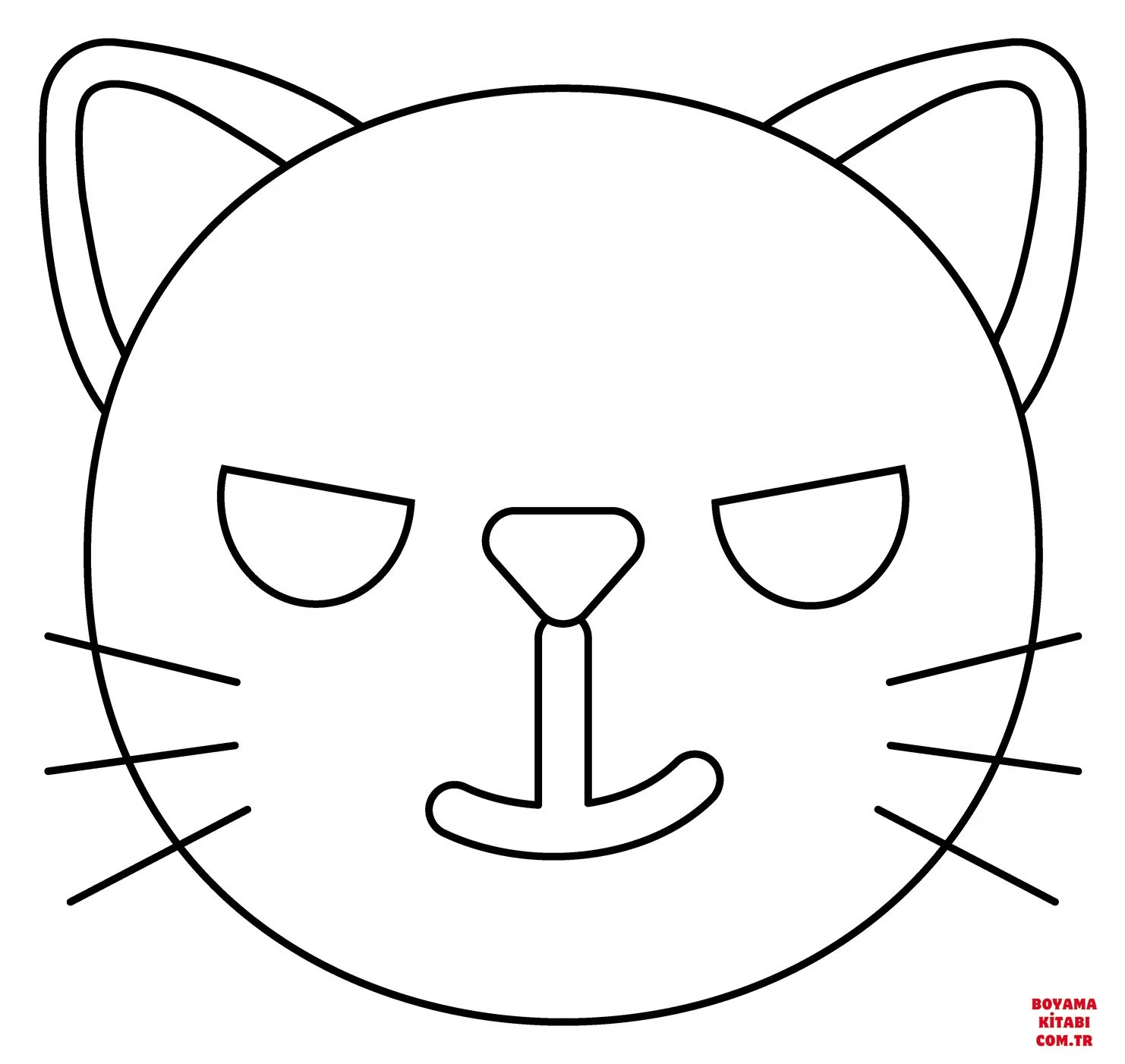 Kedi boyama sayfası – eğlenceli etkinlik, el becerilerini geliştirir