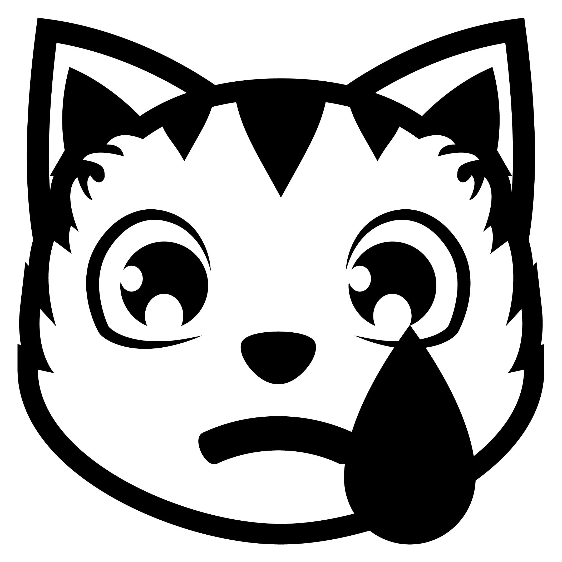 Kedi boyama sayfası – ücretsiz yazdır, boyama etkinliği