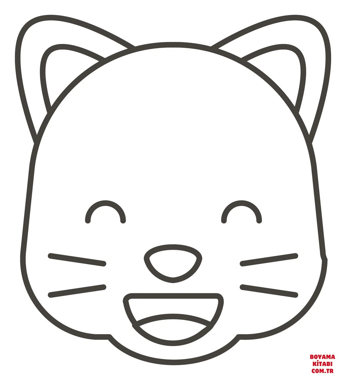 Kedi boyama sayfası – boyama çalışması, yaratıcılığı geliştirir