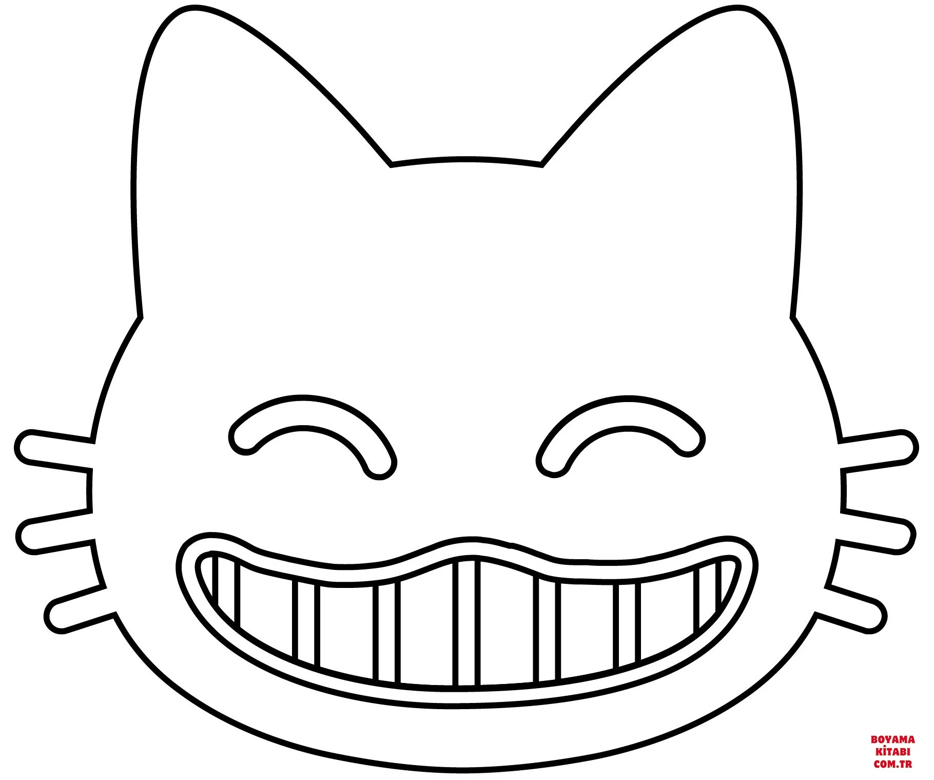 Kedi boyama sayfası – PDF indir, sevimli karakter
