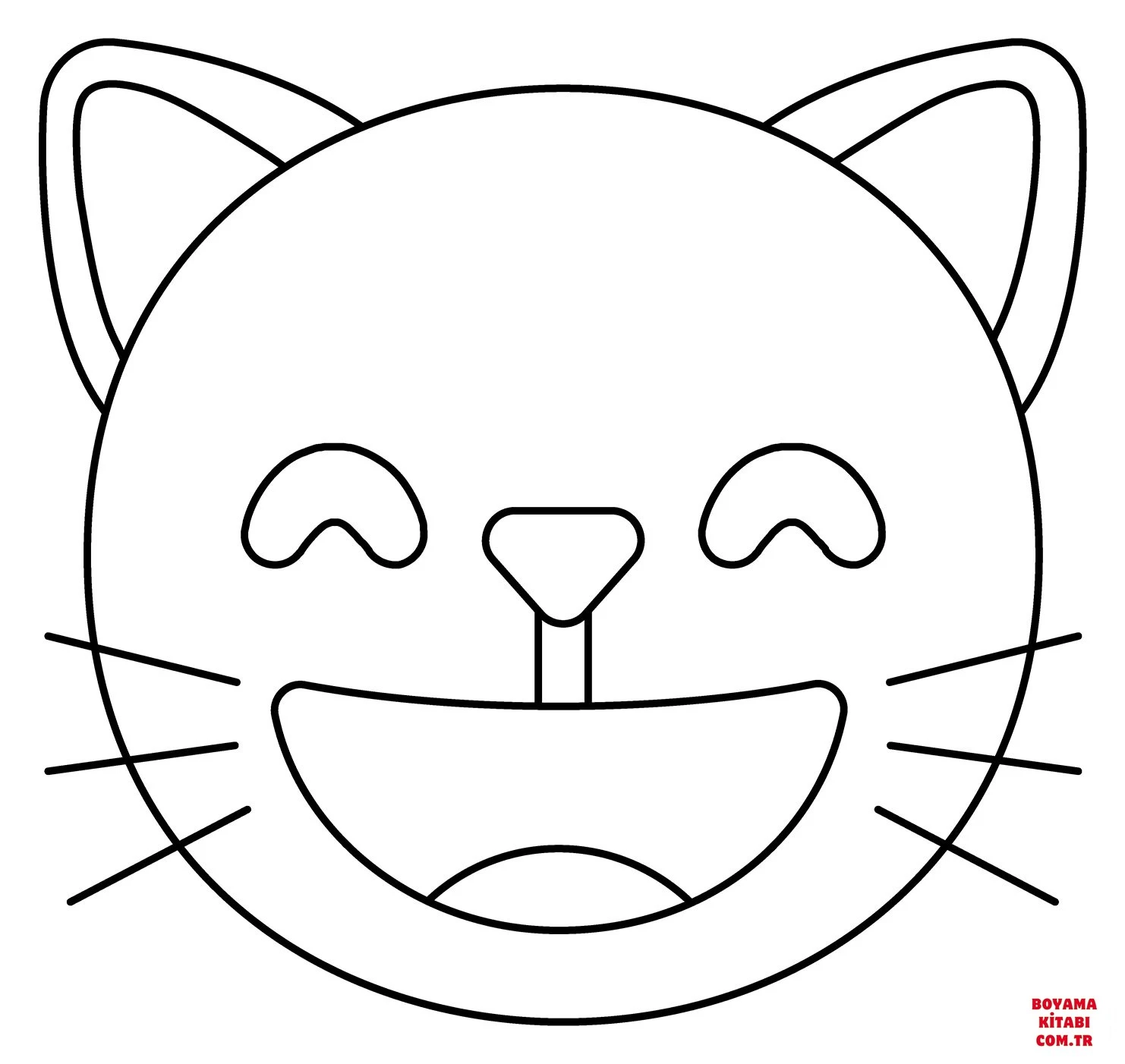 Kedi boyama sayfası – eğlenceli etkinlik, el becerilerini geliştirir