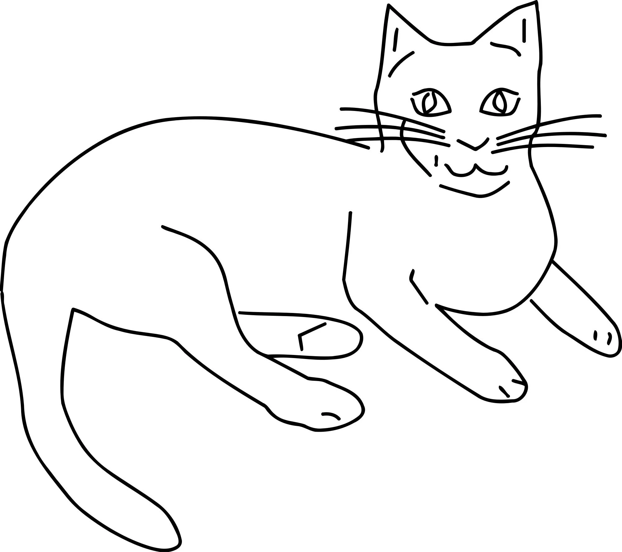 Kedi boyama sayfası – yaratıcılık, eğlenceli etkinlik