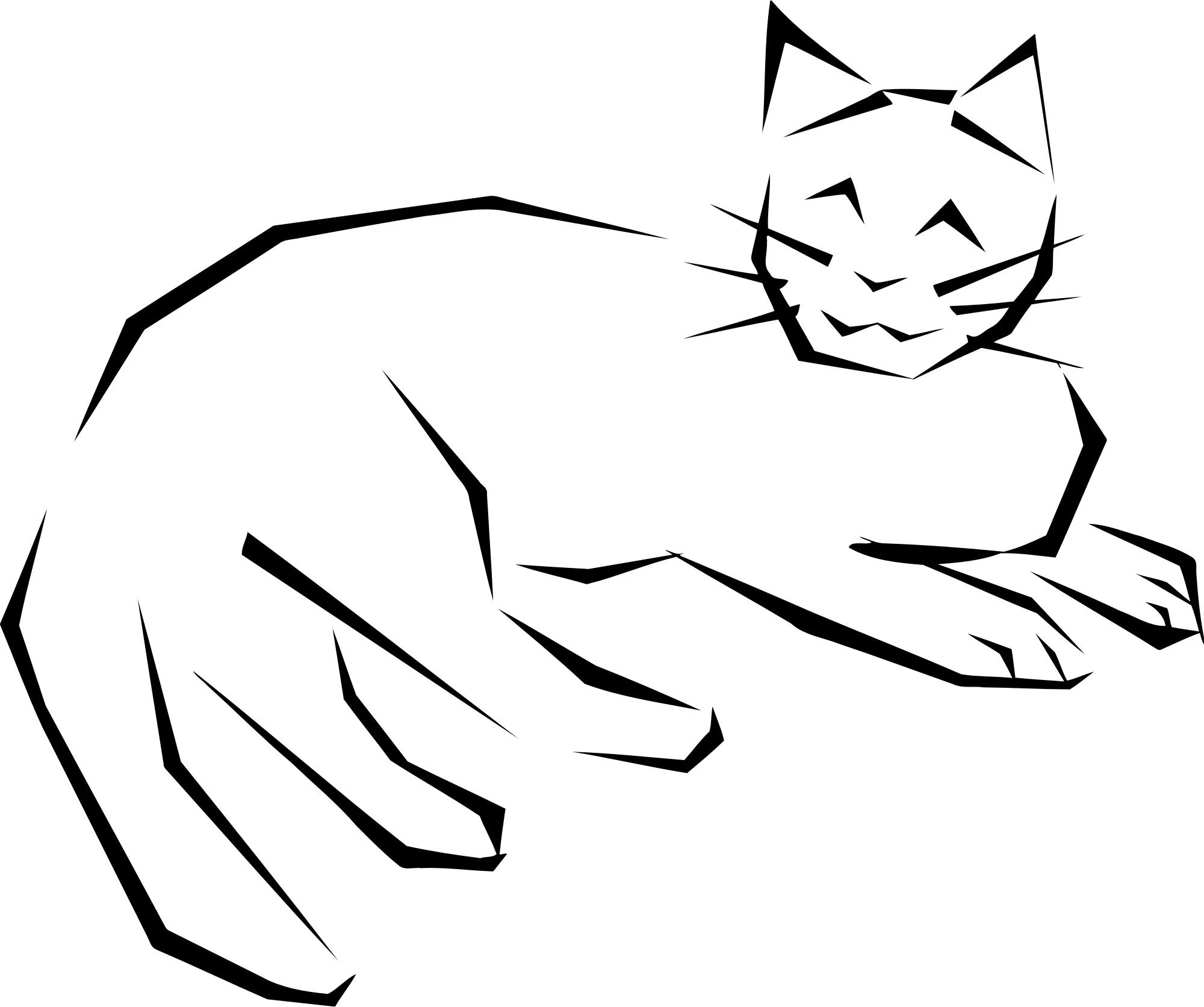 Kedi boyama sayfası – boyama çalışması, yaratıcılığı geliştirir