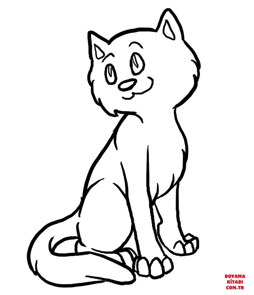 Kedi boyama sayfası – yaratıcılık, eğlenceli etkinlik