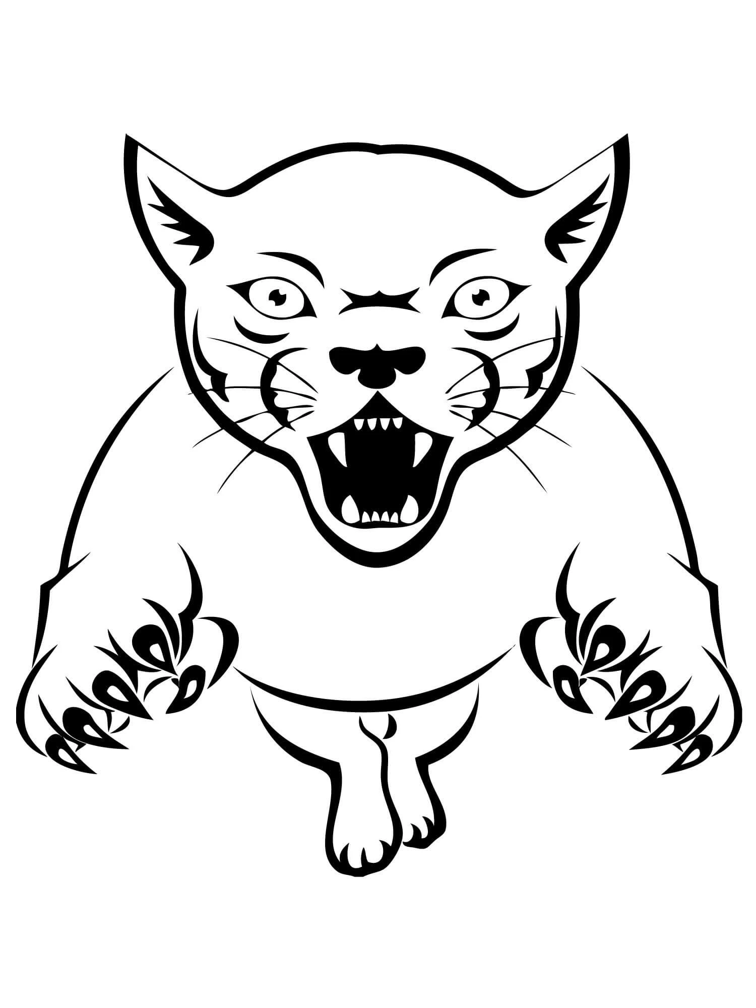 Puma boyama sayfası #31 – A4 baskıya uygun, ücretsiz yazdır
