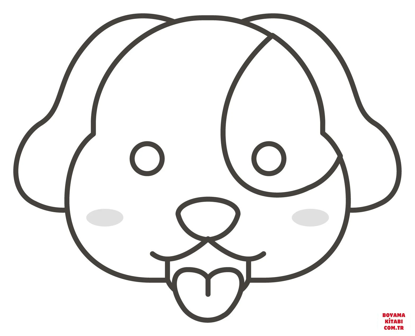 Köpek boyama sayfası #216 – aile ile vakit geçirme, renk bilgisini öğretir
