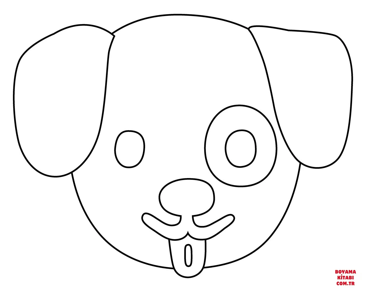 Köpek boyama sayfası #220 – dikkat ve odaklanma geliştirir, A4 baskıya uygun