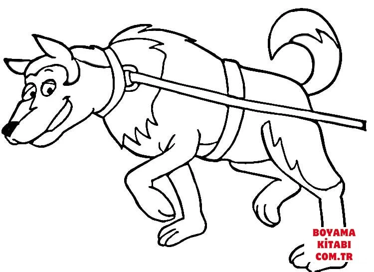 Köpek boyama sayfası #239 – yaratıcılığı geliştirir, keyifli zaman
