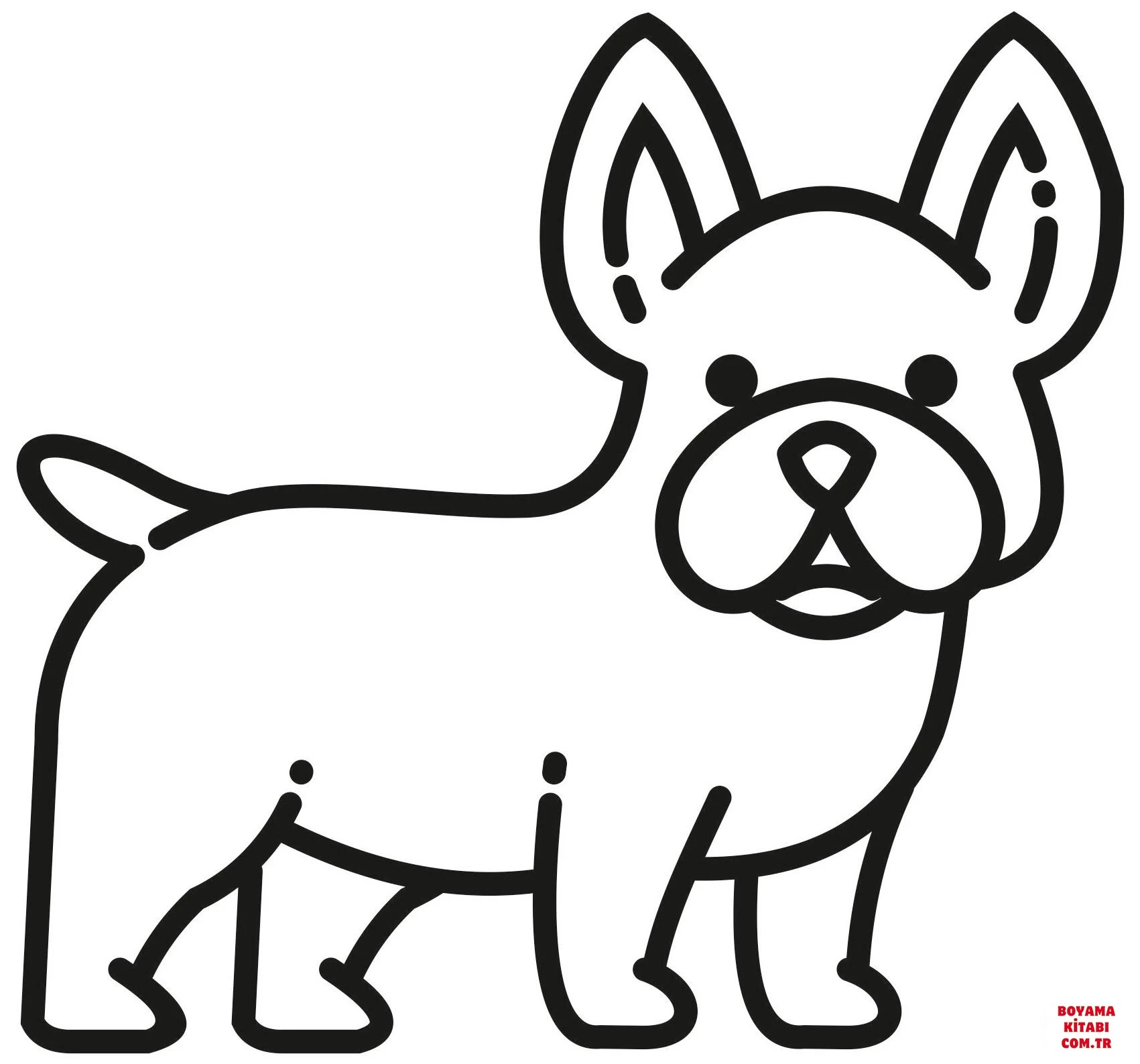 Köpek boyama sayfası #263 – renk bilgisini öğretir, günlük etkinlik önerisi