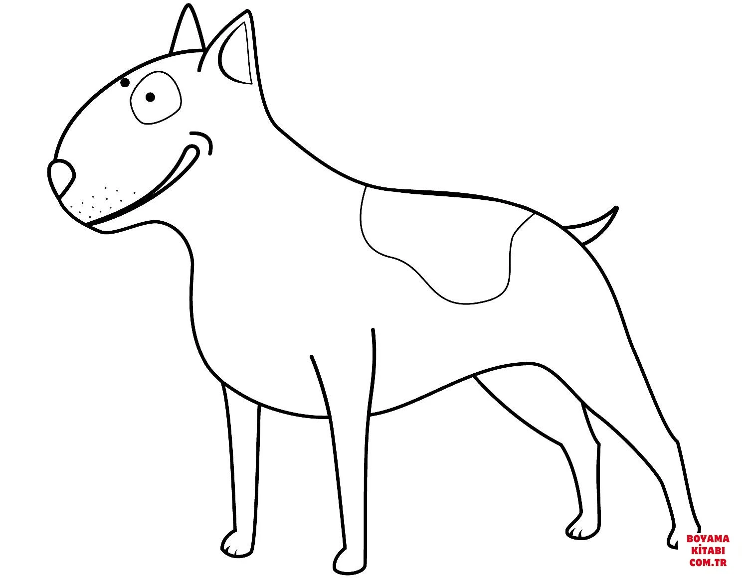 Köpek boyama sayfası #276 – çocuklar için, çizgi film temalı