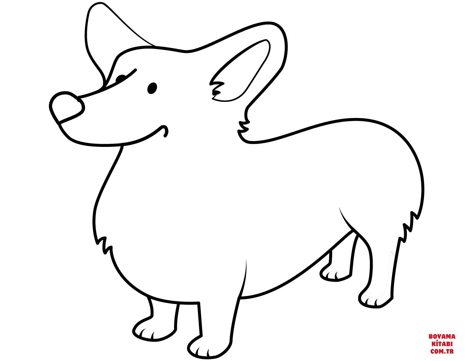 Köpek boyama sayfası #279 – yaratıcılığı geliştirir, keyifli zaman