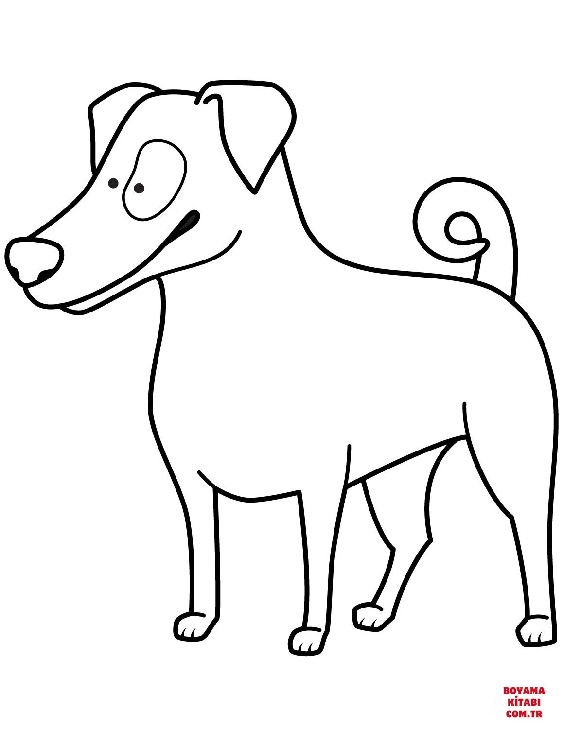 Köpek boyama sayfası #292 – boyama çalışması, sınıf etkinliği