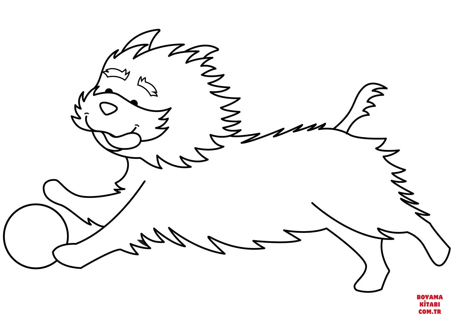 Köpek boyama sayfası #304 – sabır ve özgüven kazandırır, yaratıcı sanat çalışması