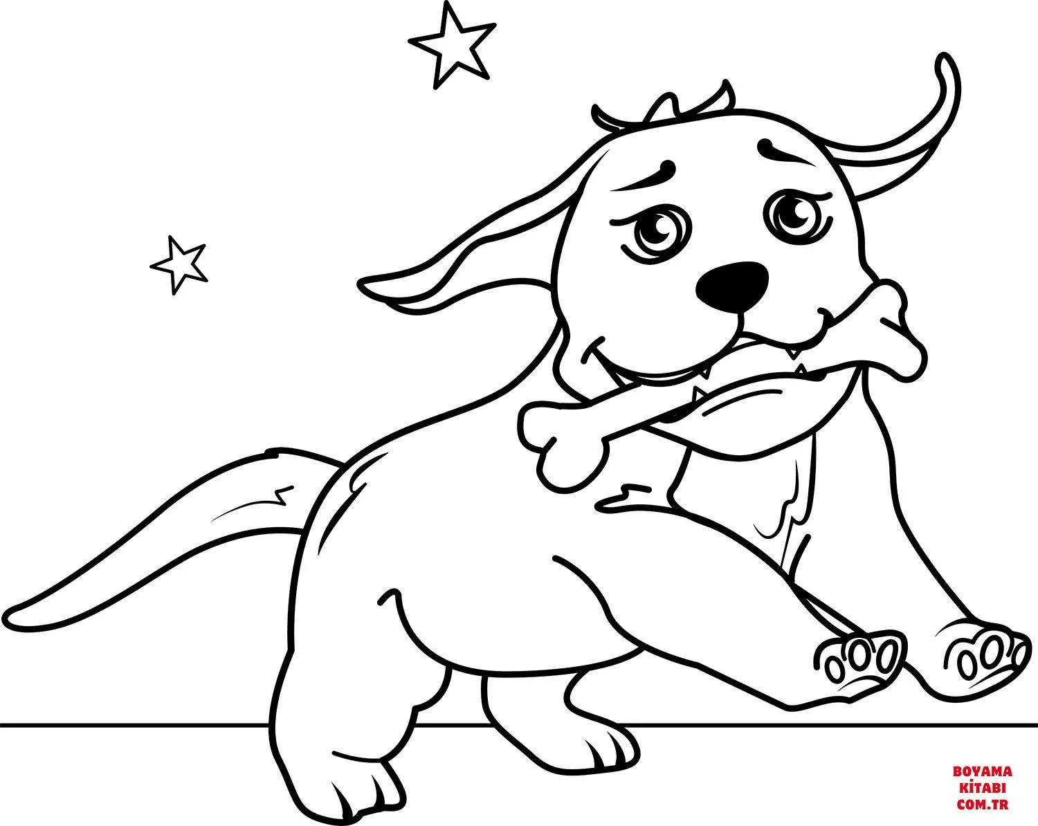 Köpek boyama sayfası #319 – yaratıcılığı geliştirir, keyifli zaman