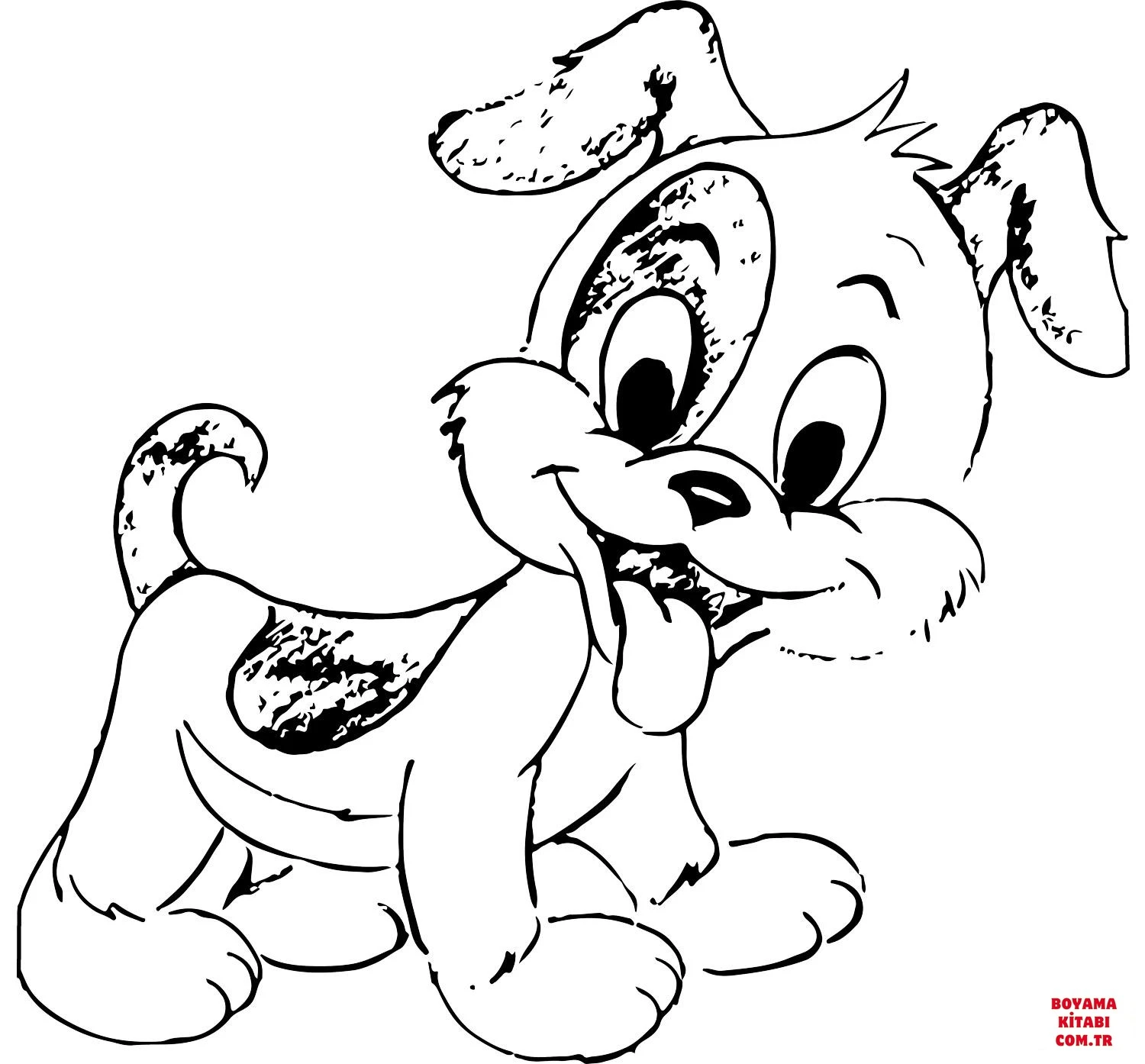 Köpek boyama sayfası #342 – hayal gücünü besler, tamamen ücretsiz