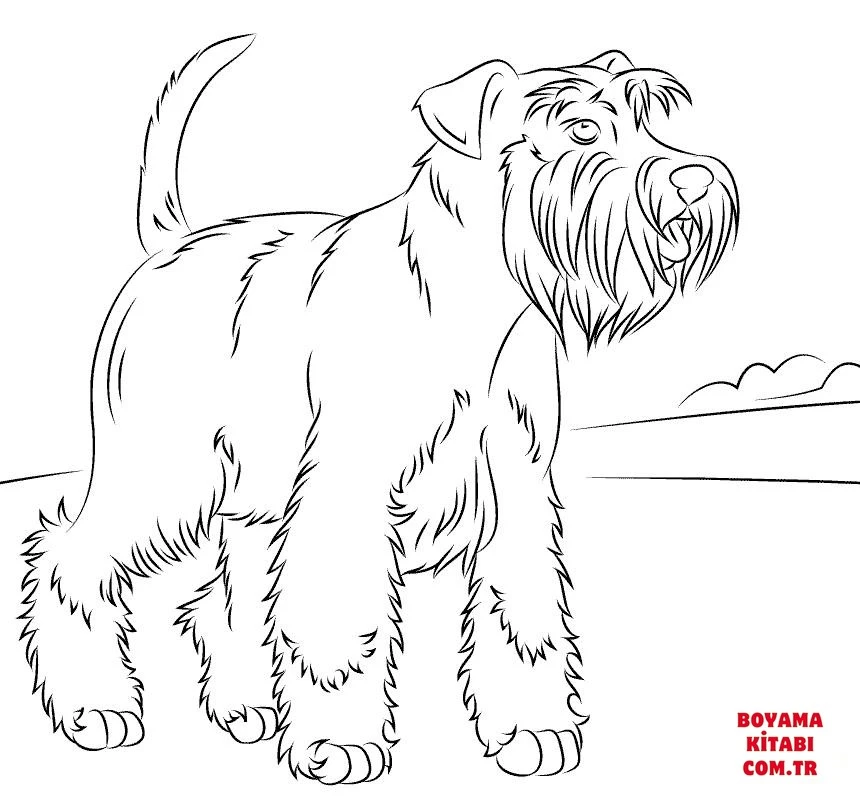 Köpek boyama sayfası #388 – mürekkep tasarrufu sağlar, PDF indir