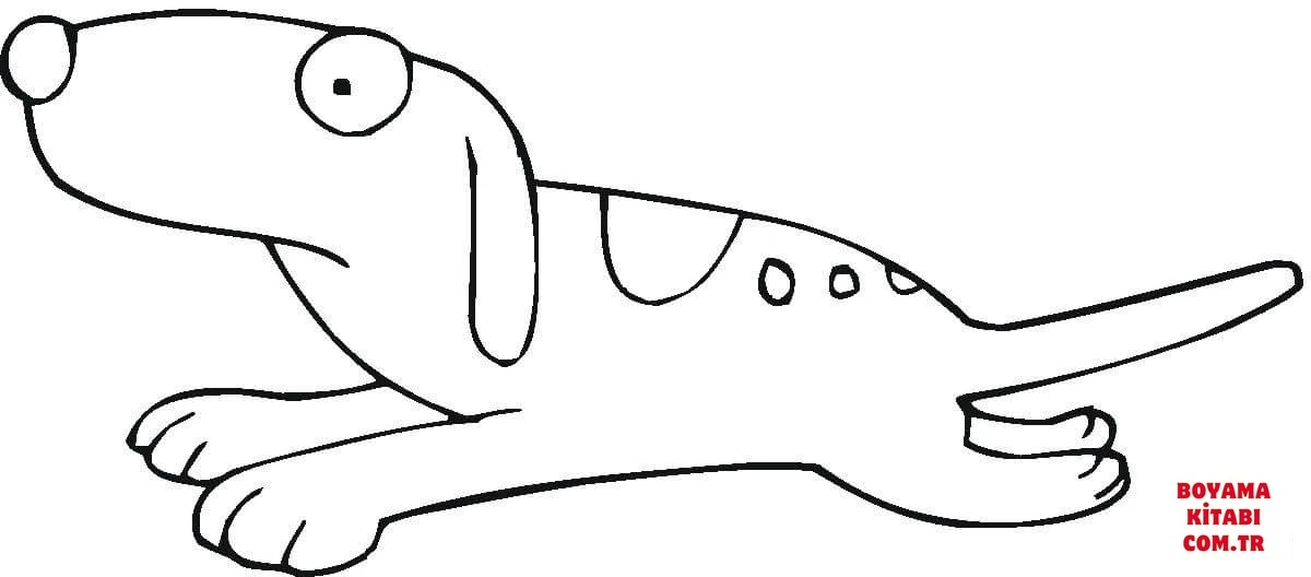 Köpek boyama sayfası #400 – okul öncesi, evde etkinlik