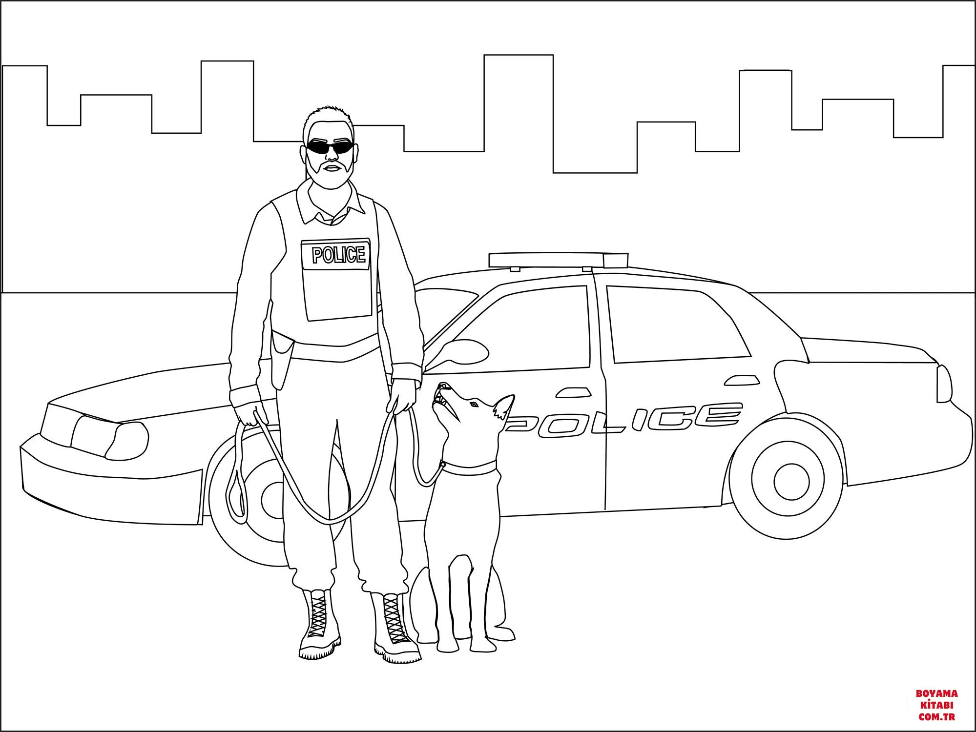 Köpek boyama sayfası #421 – motor becerileri destekler, mürekkep tasarrufu sağlar