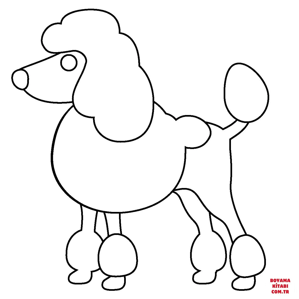 Köpek boyama sayfası #440 – okul öncesi, evde etkinlik