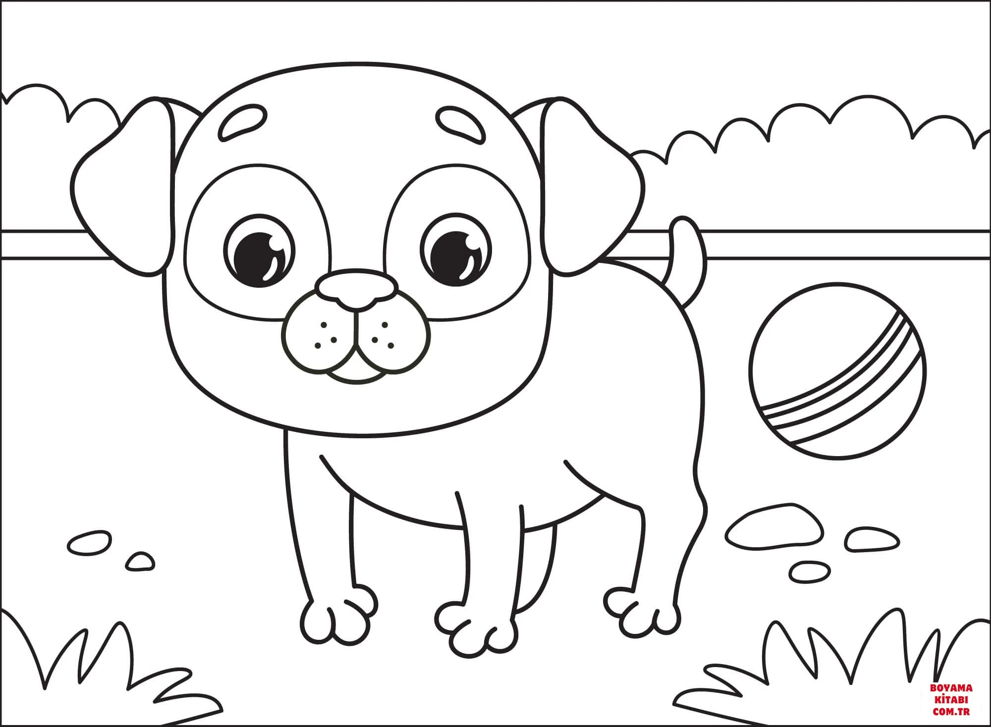 Köpek boyama sayfası #451 – yaratıcılık, doğum günü partisi aktivitesi