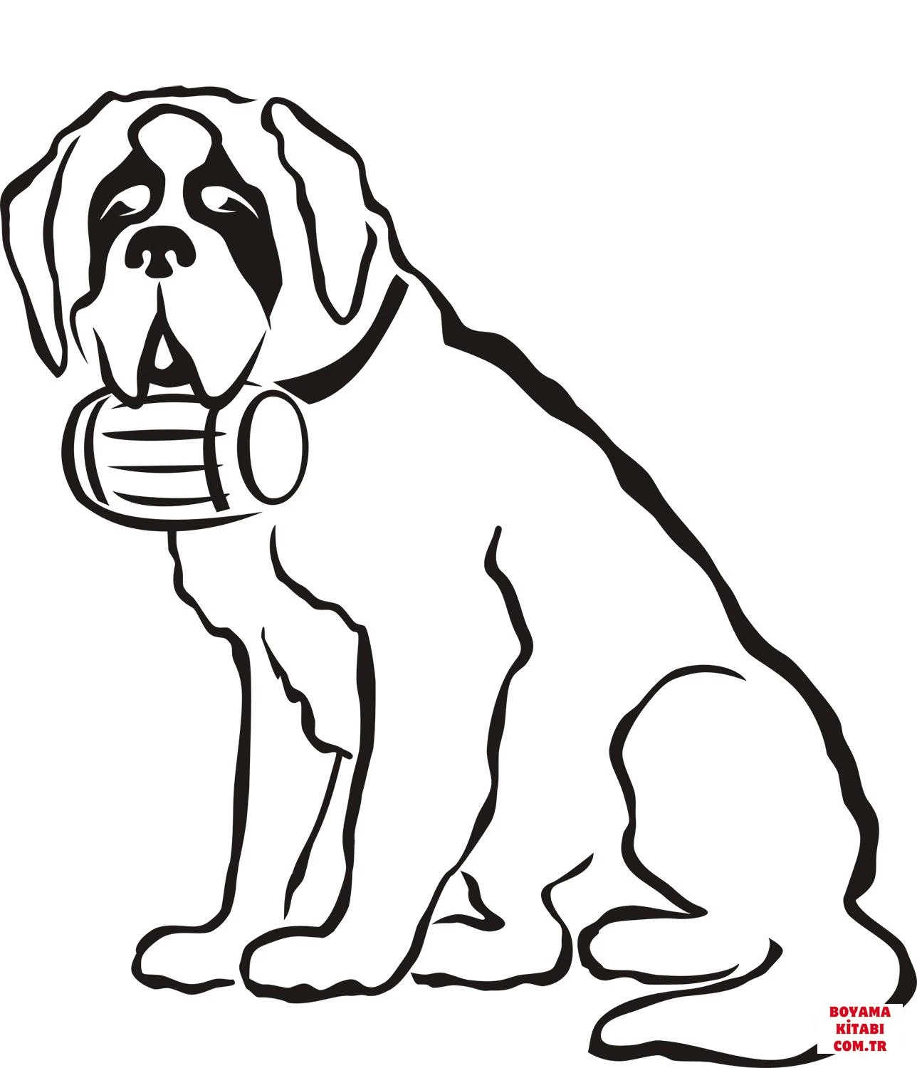 Köpek boyama sayfası #528 – çocuk aktivitesi, ilkokul öğrencileri için