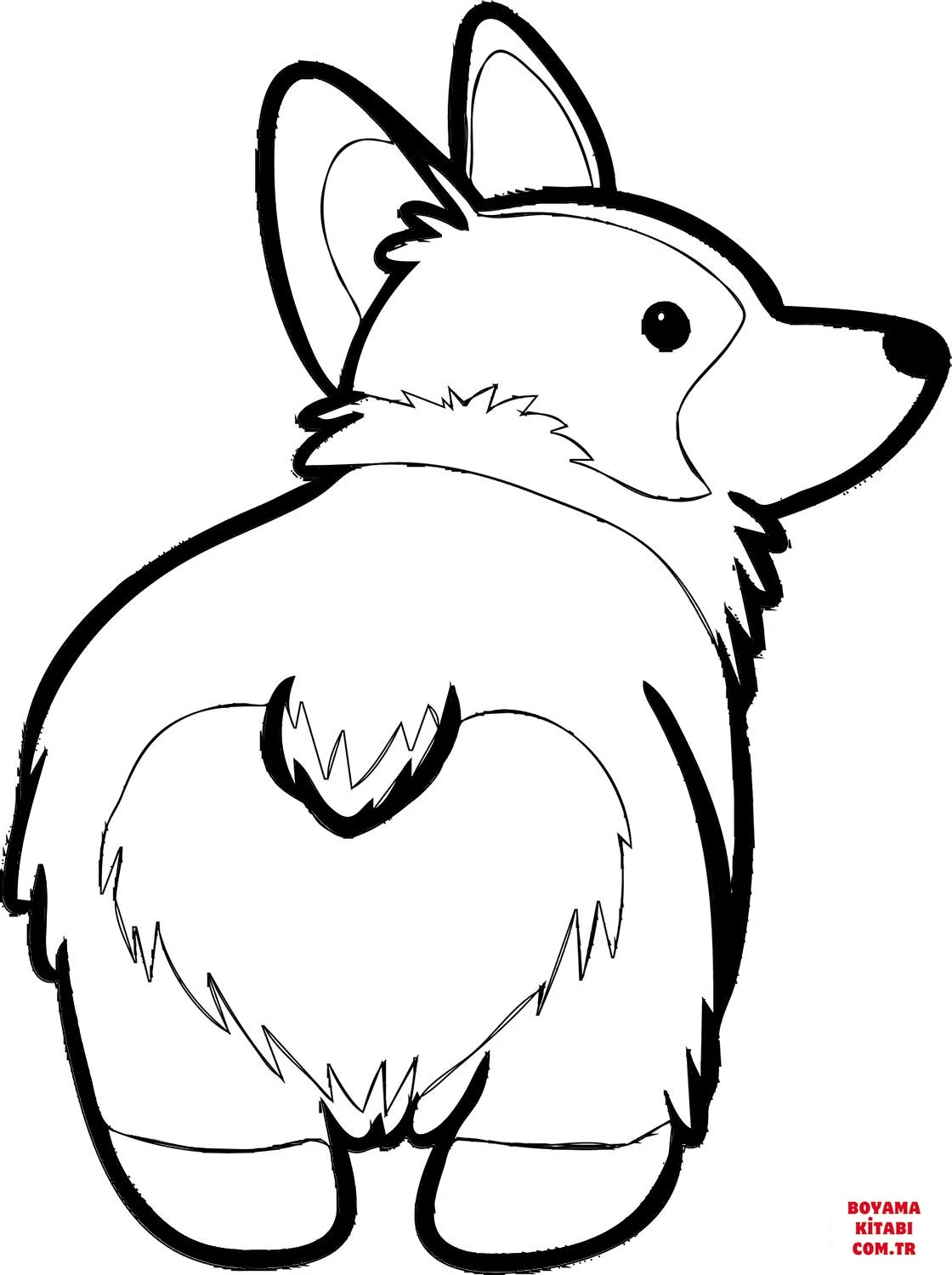 Köpek boyama sayfası #550 – günlük etkinlik önerisi, kolay boyama