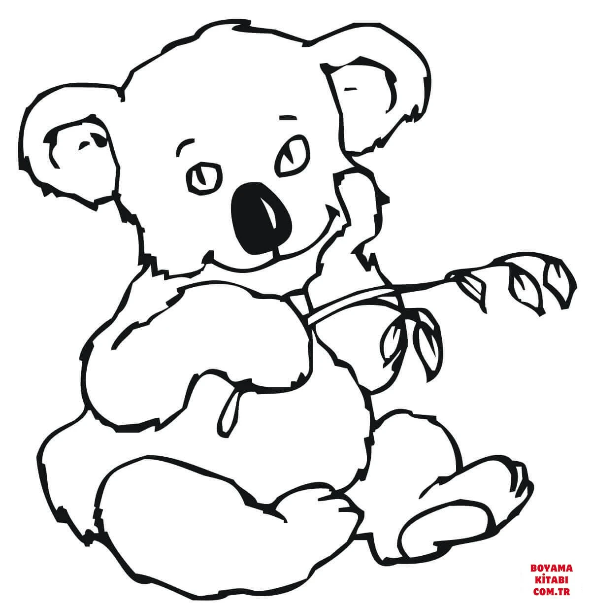 Koala boyama sayfası – yaratıcılık, eğlenceli etkinlik