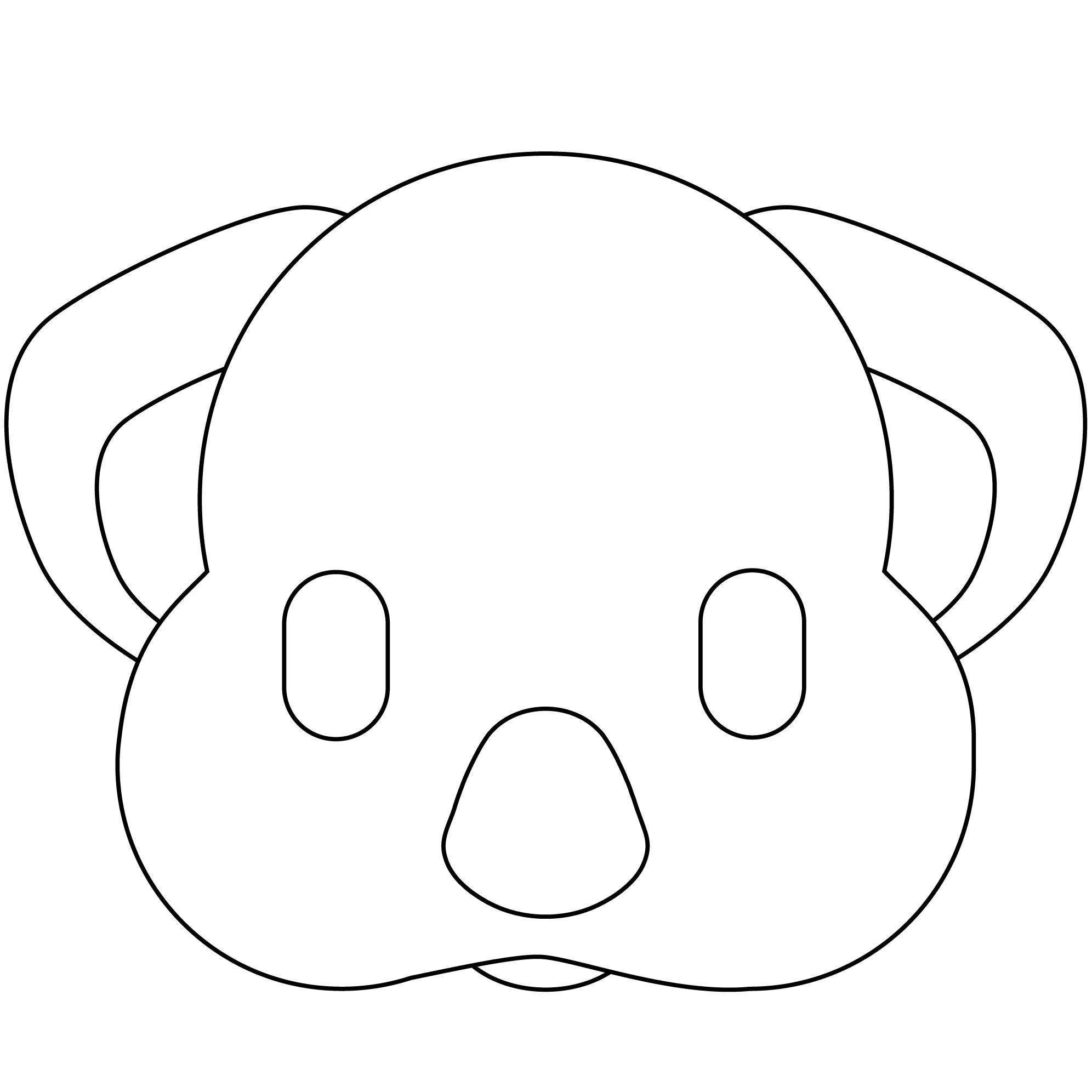 Koala boyama sayfası – okul öncesi, evde etkinlik