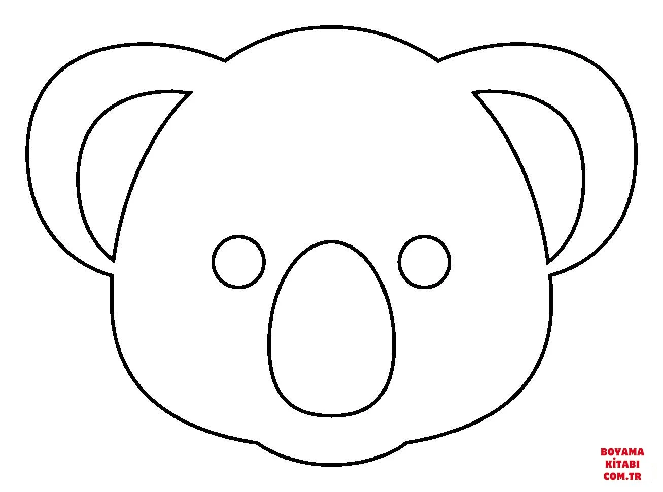 Koala boyama sayfası – boyama etkinliği, çocuk aktivitesi