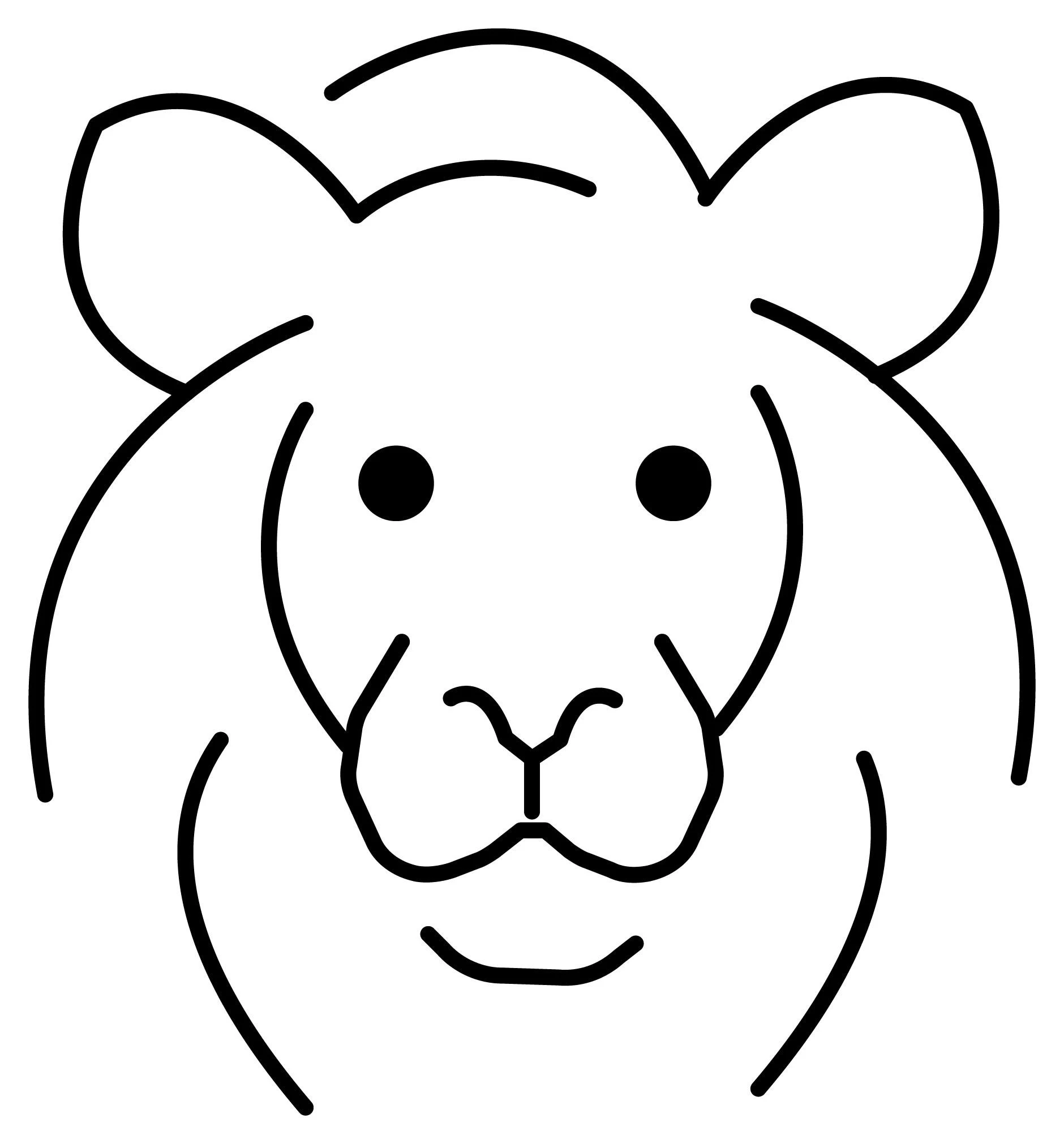 Aslan boyama sayfası – keyifli zaman, renkli çizimler