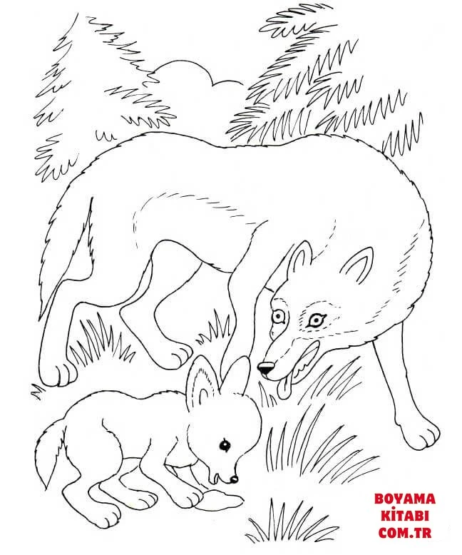 Kurt boyama sayfası – ücretsiz yazdır, boyama etkinliği
