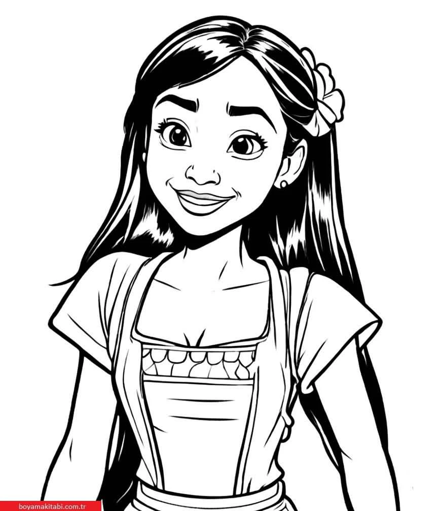 Lilo and Stitch boyama sayfası #13 – dikkat ve odaklanma geliştirir, A4 baskıya uygun