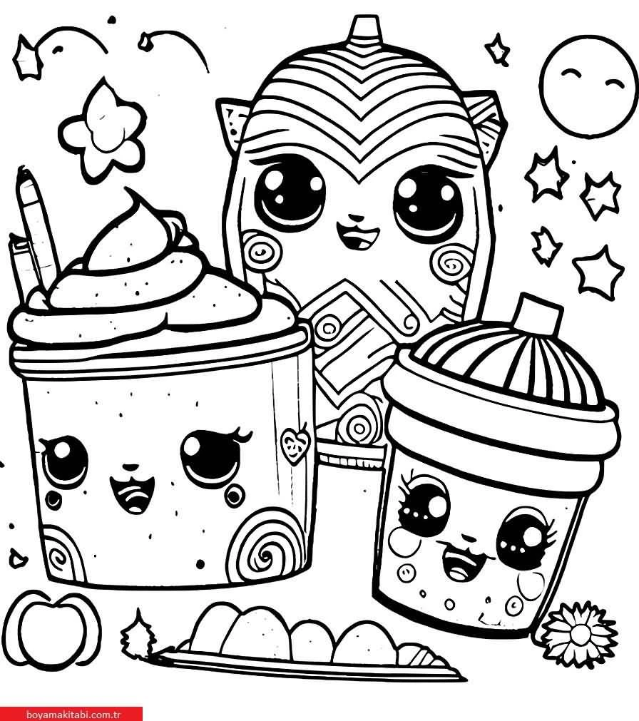 Shopkins boyama sayfası – yaratıcılık, eğlenceli etkinlik