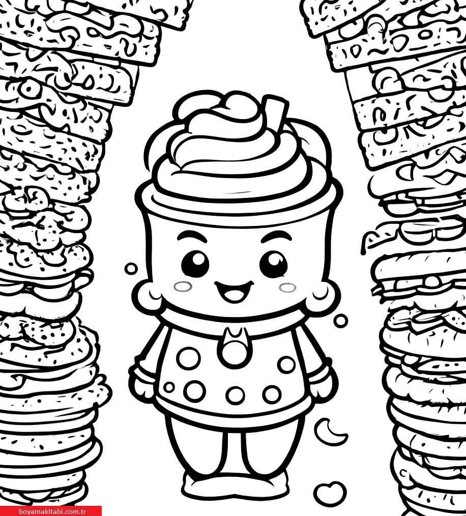 Shopkins boyama sayfası – boyama çalışması, yaratıcılığı geliştirir