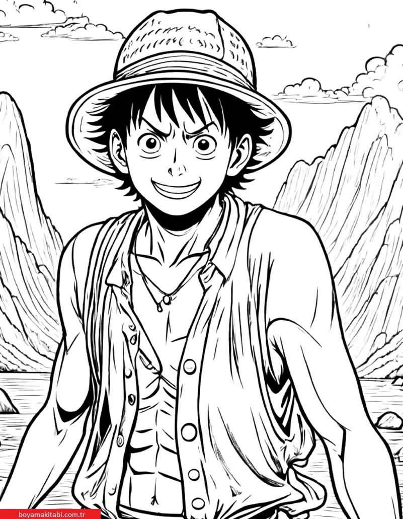 Anime boyama sayfası – okul öncesi, evde etkinlik