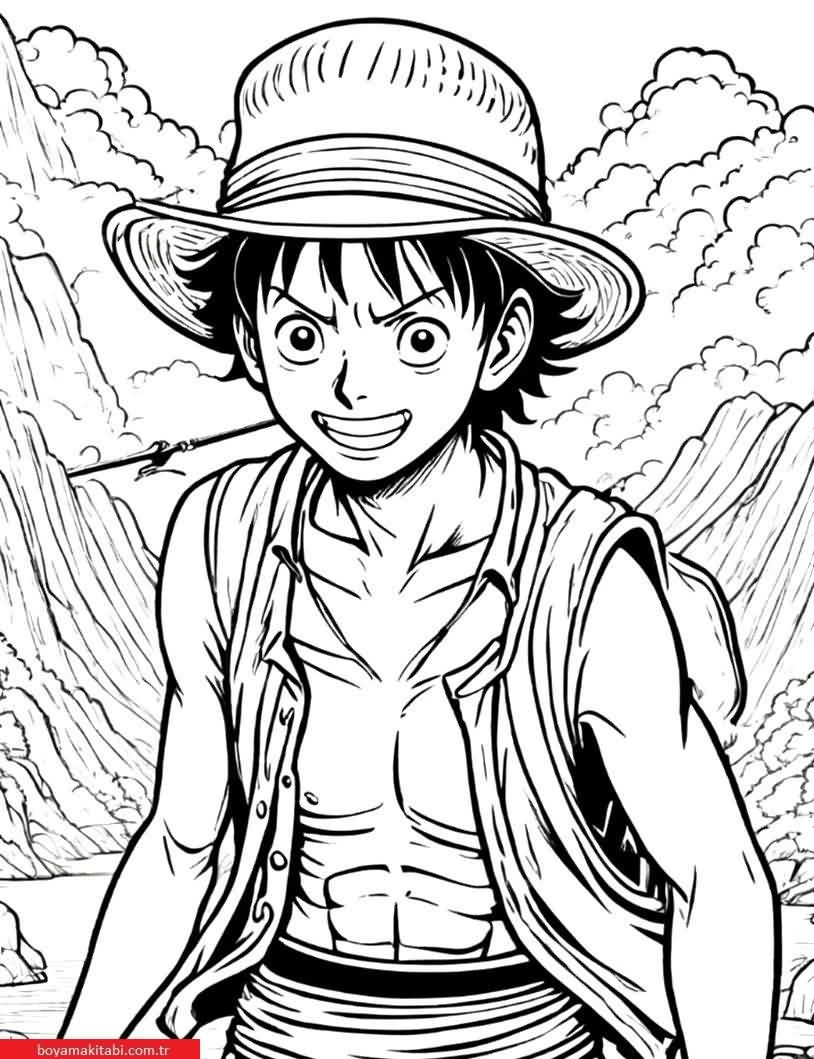 Anime boyama sayfası – boyama etkinliği, çocuk aktivitesi