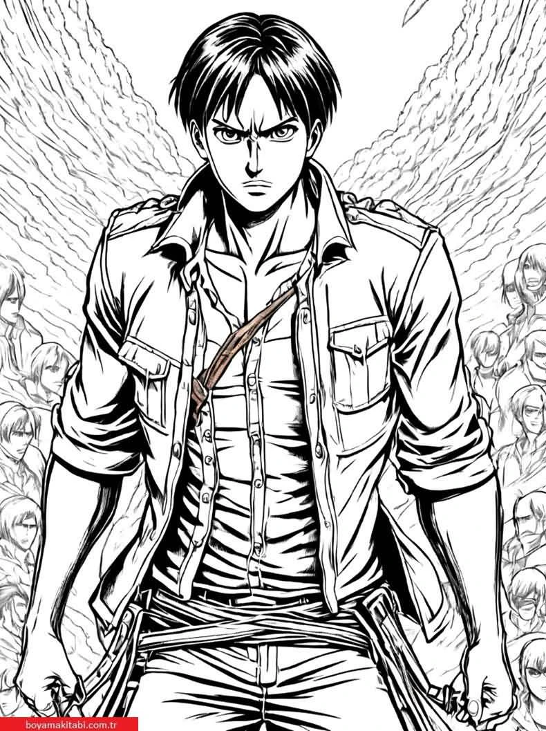 Anime boyama sayfası – keyifli zaman, renkli çizimler